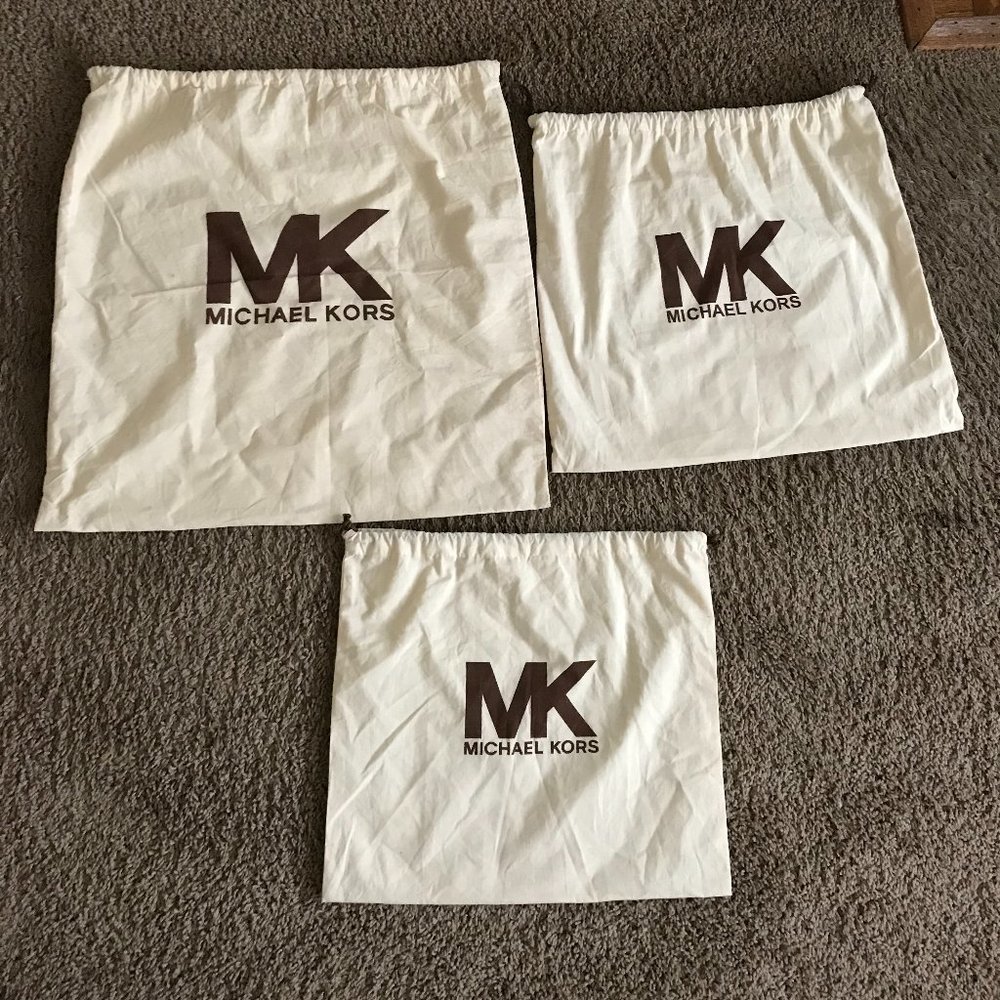 Michael Kors Cotton Handbag Dust Bags( 3) .
